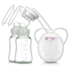 Load image into Gallery viewer, ZIMEITU Double Electric breast pumps Powerful Nipple Suction USB Electric Breast Pump with baby milk bottle Cold Heat Pad Nippl