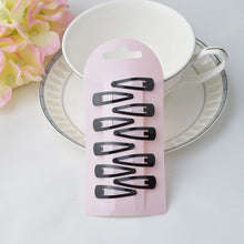 Load image into Gallery viewer, 10 Pcs Girls Colorful Metal Snap Hair Clips with Little Silver mini Snap Hair Head Clips Pins Sleepies Hair Slides School