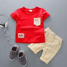 Load image into Gallery viewer, Cartoon Cotton Summer Clothing Sets for Newborn Baby Boy Infant Fashion Outerwear Clothes Suit T-shirt+Pant Suit baby Boy Cloth
