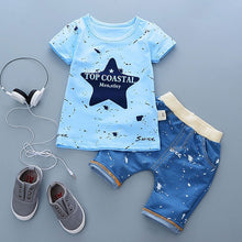 Load image into Gallery viewer, Cartoon Cotton Summer Clothing Sets for Newborn Baby Boy Infant Fashion Outerwear Clothes Suit T-shirt+Pant Suit baby Boy Cloth