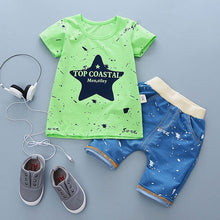 Load image into Gallery viewer, Cartoon Cotton Summer Clothing Sets for Newborn Baby Boy Infant Fashion Outerwear Clothes Suit T-shirt+Pant Suit baby Boy Cloth