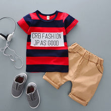 Load image into Gallery viewer, Cartoon Cotton Summer Clothing Sets for Newborn Baby Boy Infant Fashion Outerwear Clothes Suit T-shirt+Pant Suit baby Boy Cloth