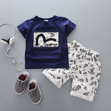 Load image into Gallery viewer, Cartoon Cotton Summer Clothing Sets for Newborn Baby Boy Infant Fashion Outerwear Clothes Suit T-shirt+Pant Suit baby Boy Cloth