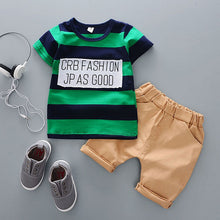 Load image into Gallery viewer, Cartoon Cotton Summer Clothing Sets for Newborn Baby Boy Infant Fashion Outerwear Clothes Suit T-shirt+Pant Suit baby Boy Cloth