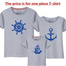 Load image into Gallery viewer, 1Piece Summer Family Matching Clothes New Family Look Anchor T Shirts Father Mother Kids Cartoon Outfits Family Matching Clothes