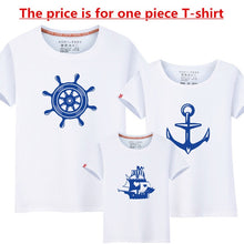 Load image into Gallery viewer, 1Piece Summer Family Matching Clothes New Family Look Anchor T Shirts Father Mother Kids Cartoon Outfits Family Matching Clothes