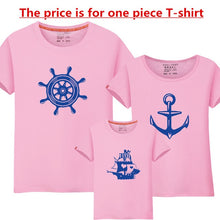 Load image into Gallery viewer, 1Piece Summer Family Matching Clothes New Family Look Anchor T Shirts Father Mother Kids Cartoon Outfits Family Matching Clothes