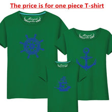Load image into Gallery viewer, 1Piece Summer Family Matching Clothes New Family Look Anchor T Shirts Father Mother Kids Cartoon Outfits Family Matching Clothes