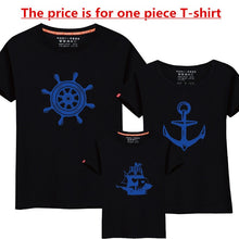 Load image into Gallery viewer, 1Piece Summer Family Matching Clothes New Family Look Anchor T Shirts Father Mother Kids Cartoon Outfits Family Matching Clothes