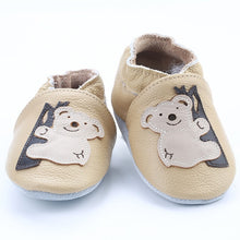 Load image into Gallery viewer, [simfamily]Skid-Proof Baby Shoes Soft Genuine Leather Baby Boys Girls Infant Shoes Slippers 0-6 6-12 12-18 18-24 First Walkers