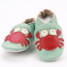 Load image into Gallery viewer, [simfamily]Skid-Proof Baby Shoes Soft Genuine Leather Baby Boys Girls Infant Shoes Slippers 0-6 6-12 12-18 18-24 First Walkers