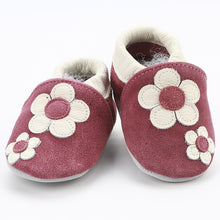 Load image into Gallery viewer, [simfamily]Newborn Boys Girls Soft Genuine Leather Antislip Baby Shoes First Walkers Baby Moccasins 0-24Months Carton Skid-Proof