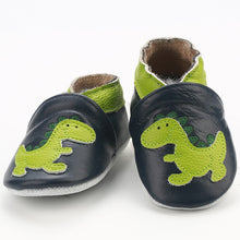 Load image into Gallery viewer, [simfamily]Newborn Boys Girls Soft Genuine Leather Antislip Baby Shoes First Walkers Baby Moccasins 0-24Months Carton Skid-Proof
