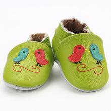Load image into Gallery viewer, [simfamily]Newborn Boys Girls Soft Genuine Leather Antislip Baby Shoes First Walkers Baby Moccasins 0-24Months Carton Skid-Proof