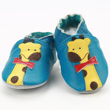 Load image into Gallery viewer, [simfamily]Newborn Boys Girls Soft Genuine Leather Antislip Baby Shoes First Walkers Baby Moccasins 0-24Months Carton Skid-Proof