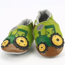 Load image into Gallery viewer, [simfamily]Newborn Boys Girls Soft Genuine Leather Antislip Baby Shoes First Walkers Baby Moccasins 0-24Months Carton Skid-Proof