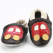 Load image into Gallery viewer, [simfamily]Newborn Boys Girls Soft Genuine Leather Antislip Baby Shoes First Walkers Baby Moccasins 0-24Months Carton Skid-Proof