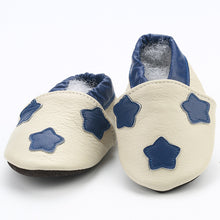 Load image into Gallery viewer, [simfamily]Newborn Boys Girls Soft Genuine Leather Antislip Baby Shoes First Walkers Baby Moccasins 0-24Months Carton Skid-Proof