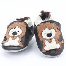 Load image into Gallery viewer, [simfamily]Newborn Boys Girls Soft Genuine Leather Antislip Baby Shoes First Walkers Baby Moccasins 0-24Months Carton Skid-Proof