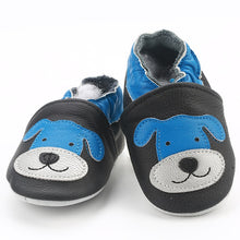 Load image into Gallery viewer, [simfamily]Newborn Boys Girls Soft Genuine Leather Antislip Baby Shoes First Walkers Baby Moccasins 0-24Months Carton Skid-Proof