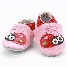 Load image into Gallery viewer, [simfamily]Newborn Boys Girls Soft Genuine Leather Antislip Baby Shoes First Walkers Baby Moccasins 0-24Months Carton Skid-Proof