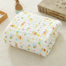 Load image into Gallery viewer, Muslin Swaddle Baby Blankets Swaddling 100% Cotton Swaddle Wrap for Newborn Babies 6 Layer Bath Towel Blanket Baby Bedding
