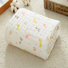 Load image into Gallery viewer, Muslin Swaddle Baby Blankets Swaddling 100% Cotton Swaddle Wrap for Newborn Babies 6 Layer Bath Towel Blanket Baby Bedding