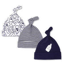 Load image into Gallery viewer, 3pcs/lot Baby Hats 100% cotton Printed Baby Hats &amp; Caps For 0-6 Months Newborn Baby Accessories KF268