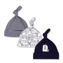 Load image into Gallery viewer, 3pcs/lot Baby Hats 100% cotton Printed Baby Hats &amp; Caps For 0-6 Months Newborn Baby Accessories KF268