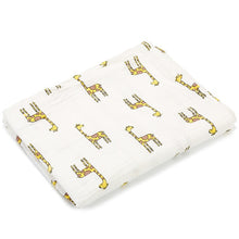 Load image into Gallery viewer, [simfamily] 1Pc Muslin 100% Cotton Baby Swaddles Soft Newborn Blankets Bath Gauze Infant Wrap sleepsack Stroller cover Play Mat