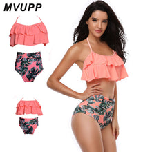 Load image into Gallery viewer, mother and daughter swimsuit mommy and me swimwear bikini family matching clothes outfits look mom mum baby dresses clothing