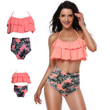 Load image into Gallery viewer, mother and daughter swimsuit mommy and me swimwear bikini family matching clothes outfits look mom mum baby dresses clothing