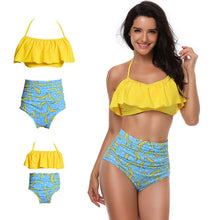 Load image into Gallery viewer, mother and daughter swimsuit mommy and me swimwear bikini family matching clothes outfits look mom mum baby dresses clothing