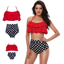 Load image into Gallery viewer, mother and daughter swimsuit mommy and me swimwear bikini family matching clothes outfits look mom mum baby dresses clothing