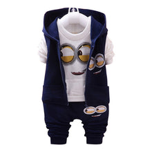 Load image into Gallery viewer, Hot style 2018 spring baby girls boys suits mignon / newborn clothing set kids vest + shirt + pants 3 pcs. sets children suits
