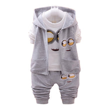 Load image into Gallery viewer, Hot style 2018 spring baby girls boys suits mignon / newborn clothing set kids vest + shirt + pants 3 pcs. sets children suits
