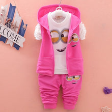 Load image into Gallery viewer, Hot style 2018 spring baby girls boys suits mignon / newborn clothing set kids vest + shirt + pants 3 pcs. sets children suits