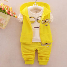 Load image into Gallery viewer, Hot style 2018 spring baby girls boys suits mignon / newborn clothing set kids vest + shirt + pants 3 pcs. sets children suits