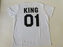 Load image into Gallery viewer, Family Look Short sleeved T-shirt Father Son Mother and Daughter Clothes 01 King Queen Prince Princess Family Matching Outfits