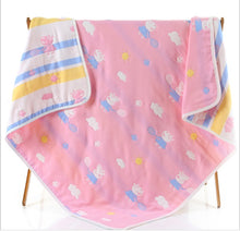 Load image into Gallery viewer, Cotton Miracle Baby Towel Newborn Muslin Thick Child Blanket Swaddling Towel Infant Baby Bedding Receiving Blankets 80*80cm