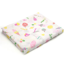 Load image into Gallery viewer, [simfamily] 1Pc Muslin 100% Cotton Baby Swaddles Soft Newborn Blankets Bath Gauze Infant Wrap sleepsack Stroller cover Play Mat
