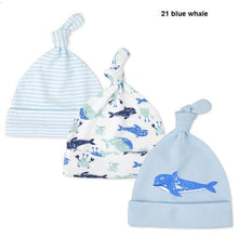 Load image into Gallery viewer, 3pcs/lot Baby Hats 100% cotton Printed Baby Hats &amp; Caps For 0-6 Months Newborn Baby Accessories KF268