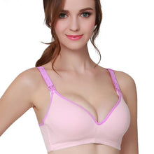 Load image into Gallery viewer, Cotton Maternity Nursing Bra Pregnant Women Sleeping Bras Wire Free Pregnancy Breastfeeding Soutien Gorge Allaitement Underwear