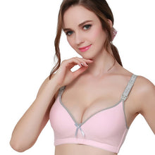 Load image into Gallery viewer, Cotton Maternity Nursing Bra Pregnant Women Sleeping Bras Wire Free Pregnancy Breastfeeding Soutien Gorge Allaitement Underwear