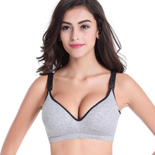 Load image into Gallery viewer, Cotton Maternity Nursing Bra Pregnant Women Sleeping Bras Wire Free Pregnancy Breastfeeding Soutien Gorge Allaitement Underwear