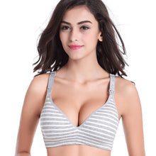 Load image into Gallery viewer, Cotton Maternity Nursing Bra Pregnant Women Sleeping Bras Wire Free Pregnancy Breastfeeding Soutien Gorge Allaitement Underwear