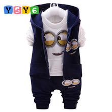 Load image into Gallery viewer, Hot style 2018 spring baby girls boys suits mignon / newborn clothing set kids vest + shirt + pants 3 pcs. sets children suits