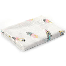 Load image into Gallery viewer, [simfamily] 1Pc Muslin 100% Cotton Baby Swaddles Soft Newborn Blankets Bath Gauze Infant Wrap sleepsack Stroller cover Play Mat