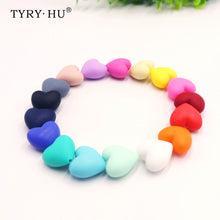 Load image into Gallery viewer, TYRY.HU 10pc Silicone Baby Pacifier Beads Teething Chewable Newborn Nursing Teether Beads Teething Necklace Accessories