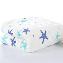 Load image into Gallery viewer, Muslin Swaddle Baby Blankets Swaddling 100% Cotton Swaddle Wrap for Newborn Babies 6 Layer Bath Towel Blanket Baby Bedding